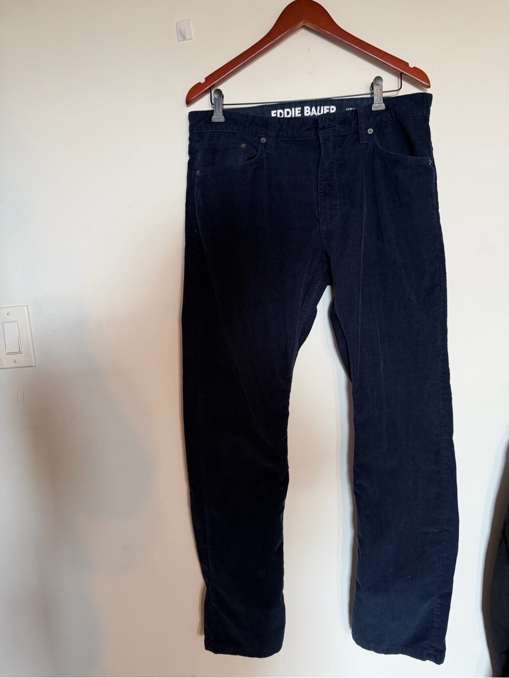 Eddie Bauer Men’s Navy Corduroy Pants
